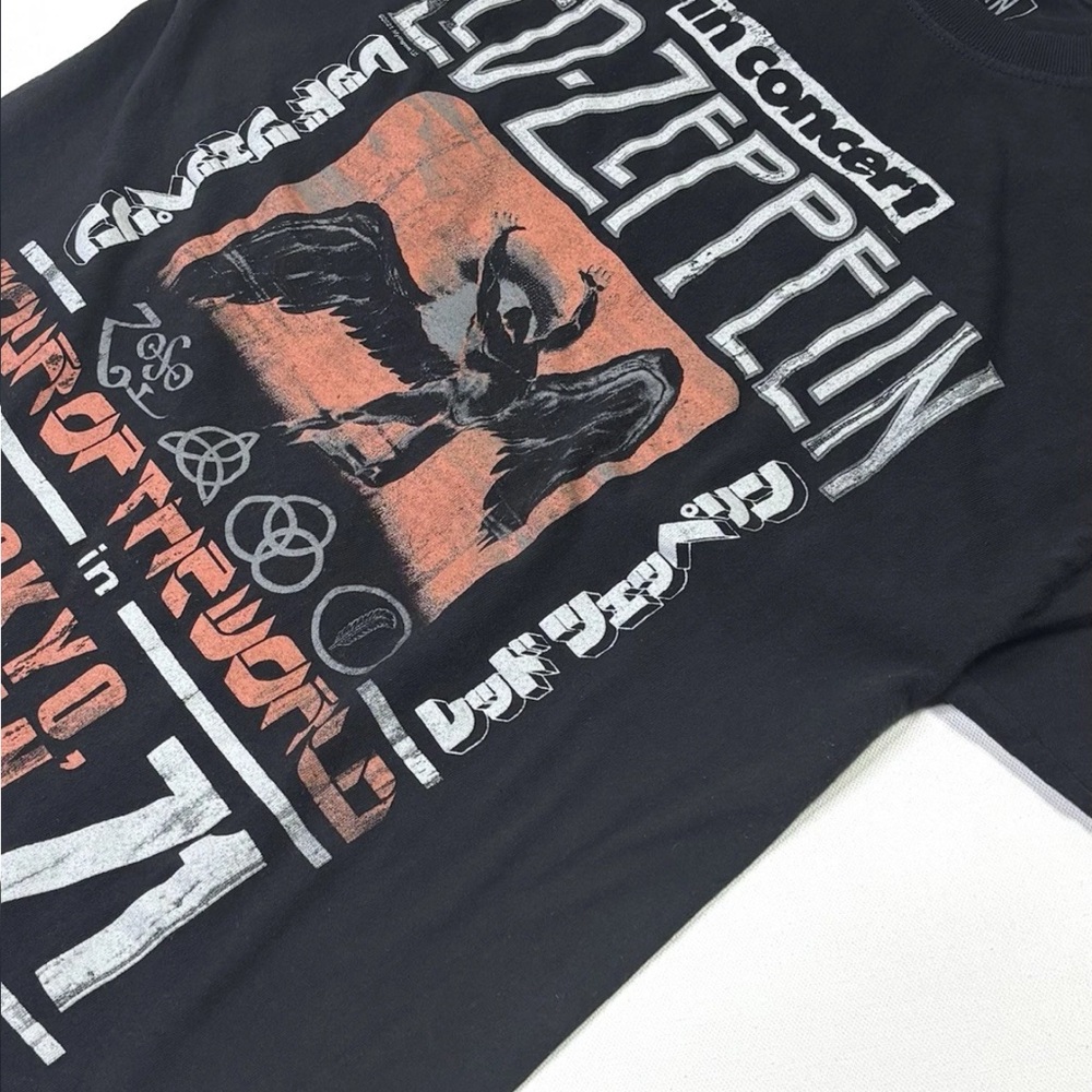 Led Zeppelin T-Shirt Men’s Small Concert Tokyo Japan Short Sleeve World Tour - Picture 8 of 9